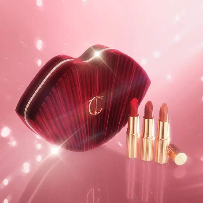 Charlotte Tilbury HOT LIPS BAG MAKEUP BAG & LIP KIT - Imagen 4