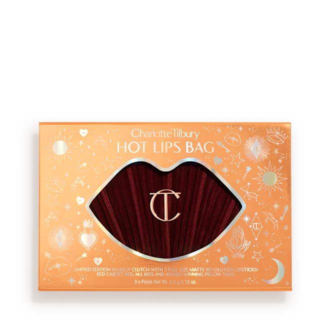 Charlotte Tilbury HOT LIPS BAG MAKEUP BAG & LIP KIT - Imagen 2