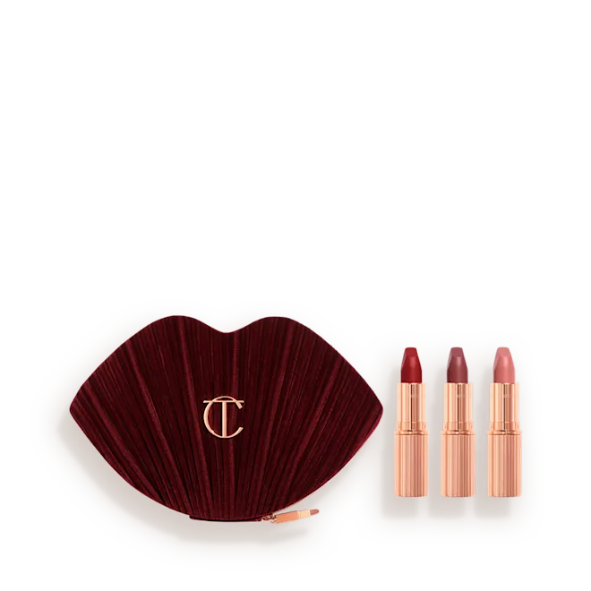 Charlotte Tilbury HOT LIPS BAG MAKEUP BAG & LIP KIT