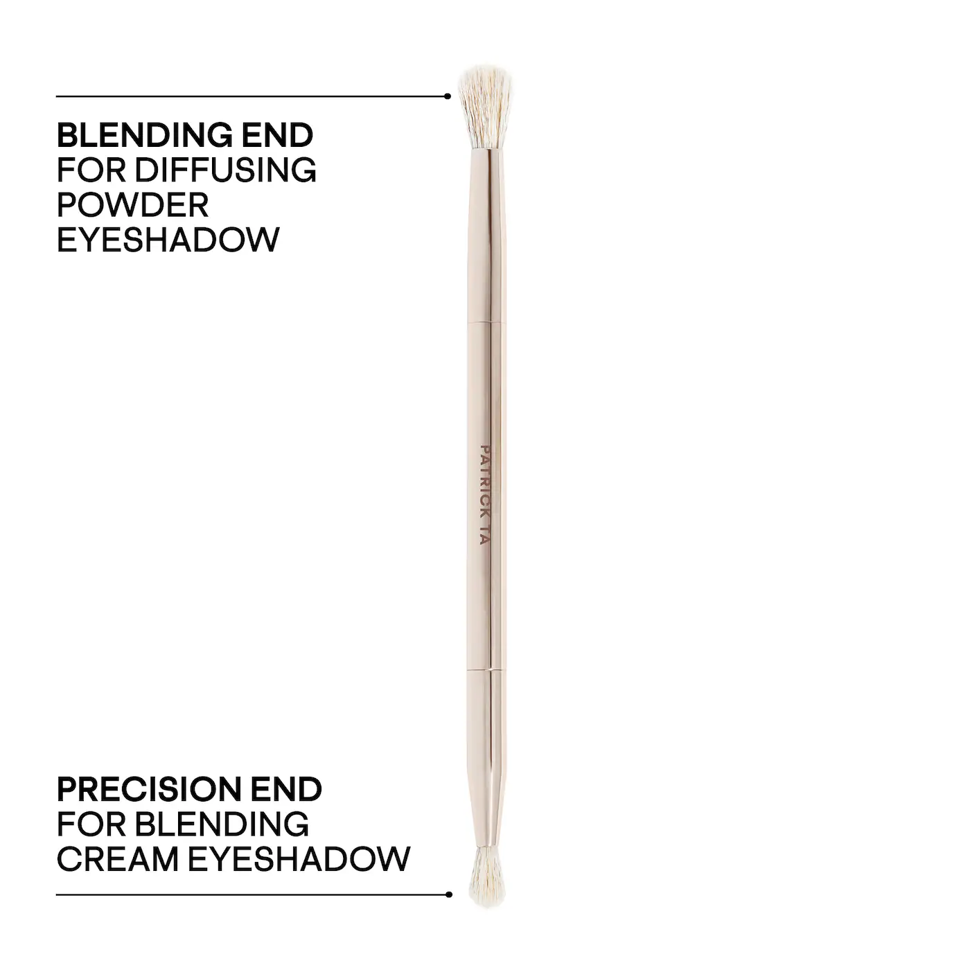 PATRICK TA Dual Ended Eyeshadow Brush - Imagen 4
